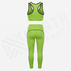 Conjunto Deportivo de Dos Piezas para Mujer, Leggings de Cintura Alta sin Costuras para Gimnasio y Yoga, Conjunto de Sujetador Deportivo Estampado, Ropa Deportiva para Correr y Hacer Ejercicio - Product Image 2