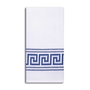 Meilleures ventes, Nouveauté : Serviettes de cuisine blanches 100% coton, Serviettes de cuisine gaufrées 100% coton teint en fil OEM, en promotion. - Product Image 2