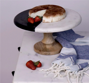 Square <b>Marble</b> <b>Cake</b> <b>Stand</b> Platter Table Decoration Dining Table Restaurant Tableware Chocolate <b>Cake</b> Server - Product Image 6