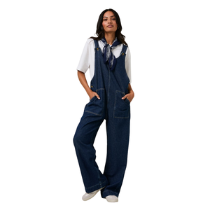 Mono sin Mangas de Pierna Ancha para Mujer, Calidad Premium, Fabricante de Ropa OEM ODM - Product Image 1