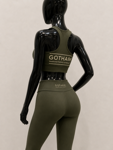 Soutien-gorge de sport personnalisé avec logo, couleur unie, sexy, dos nu, bretelles halter, col rond, maintien élevé, léger, sans coutures, séchage rapide, respirant pour femme - Product Image 4