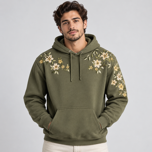Sudaderas con capucha de forro polar para hombre con logotipos bordados personalizados, forro suave y costuras resistentes para ropa promocional - Product Image 5