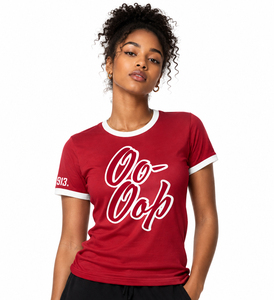 Camiseta Ringer de Algodón Oo-Oop Delta/Sigma/Theta DST 1913 con Letras Griegas para Hermandad, Camisetas Delta de Sorority - Product Image 5