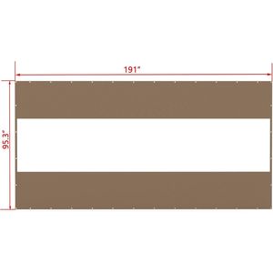Tenda a Pannello Trasparente per Esterni da 18 oz, Resistente alle Intemperie, Impermeabile in PVC e Poliestere, Antistrappo per Patii e Gazebo - Product Image 6