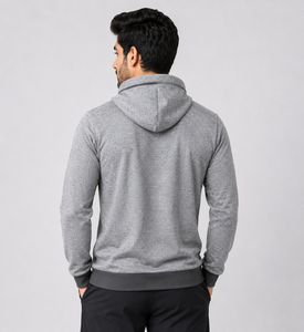 Sweat à capuche compact pour homme, conçu pour un usage décontracté et l'entraînement sportif, offre une excellente chaleur pour l'automne. - Product Image 3