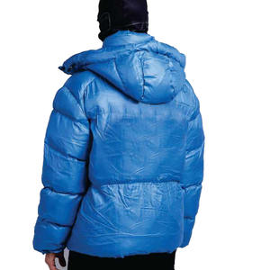 Veste matelassée décontractée pour homme avec col montant et fermeture éclair, imprimé animalier/dessin animé sur toute la surface, pour l'automne - Product Image 3