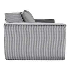 Divano Moderno a 2 Posti da 63 Pollici con Braccioli Arrotondati, Morbido Divano in Velluto a Coste e Molle Insacchettate, Comodo Divano a 2 Posti per Soggiorno - Product Image 3