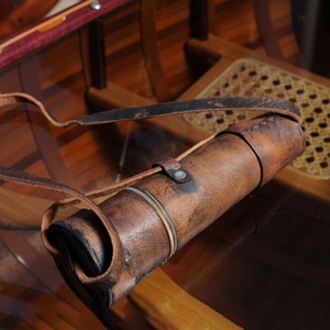 Handheld Telescope in Wood <b>Box</b> Black Leather Finish Nautical <b>Gift</b> Vintage Maritime Decor Collectible 38.1Lx3.81Wx3.81H cm - Product Image 6