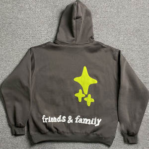 Meilleur fournisseur de sweats à capuche légers et solides pour hommes, à manches longues, avec impression en relief, logo personnalisé, confortables, séchage rapide, impression en relief - Product Image 2