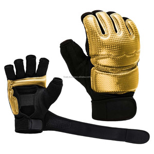High Quality Unisex Half Finger Taekwondo Gloves Best MMA Muay Thai and Martial Arts Mitts Manufacture Leather Boxer Gloves - Product Image 6