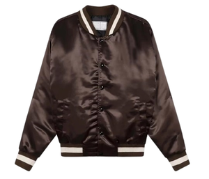 Chaqueta Universitaria de Satén para Mujer, Estilo Letterman, de Poliéster, Tallas Grandes, en Oferta, de Alta Calidad - Product Image 1