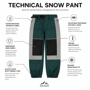 Pantalons de snowboard imperméables et coupe-vent, respirants, pour hommes et femmes, vêtements de sport d'hiver pour la montagne, pantalons de neige - Product Image 5