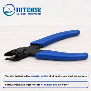 Alicates de Corte de Precisión Profesionales con Mango Ergonómico Azul para Joyería - Product Image 4