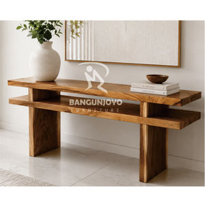 Table console en bois de Suar/Monkeypod |   Évier Royal Minimaliste de Luxe pour Salon - Product Image 2