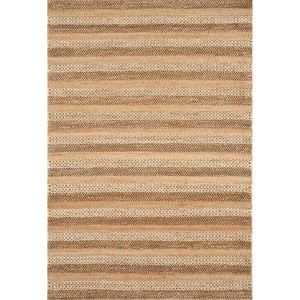 Alfombra de Yute a Rayas, Tejido Plano, Antideslizante, Rectangular, Estilo Rústico, para Sala de Estar - Product Image 4