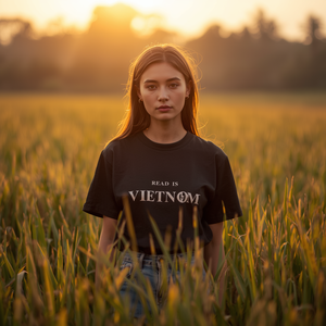 Camiseta de Mujer Estilo Vietnamita, Algodón Casual con Estampado Cultural, Personalización OEM ODM - Product Image 6