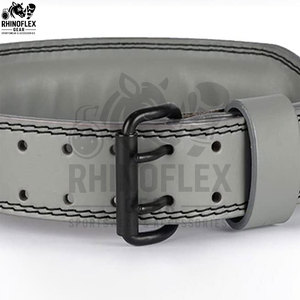 High Quality Waist Support Gym Fitness Power Workout Weight Lifting Belt Factory Customized Cow Leather Powerlifting Lever Belts - Product Image 5