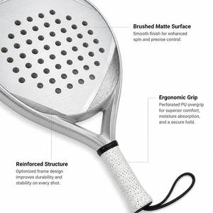 Raqueta de Pádel Profesional de Fibra de Carbono Completa, Forma de Diamante, Lágrima, Redonda, Logotipo Personalizado OEM ODM, Fibra de Carbono 3K 12K 18K 24K - Product Image 2