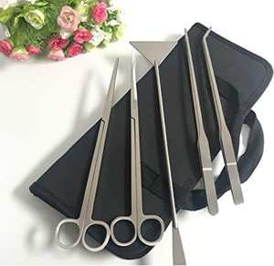 Accesorios para acuarios, tijeras para acuarios, pinzas de acero inoxidable, herramientas de limpieza para peceras de Surgiright, gran venta. - Product Image 1