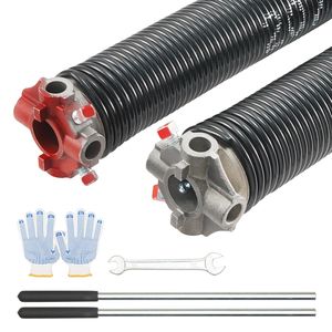 Coppia di Molle a Torsione per Porta del Garage 0.207 X 2 X 22 Pollici, 16000 Cicli, con Barre di Avvolgimento Antiscivolo e Guanti Essenziali per un'Installazione Sicura - Product Image 3