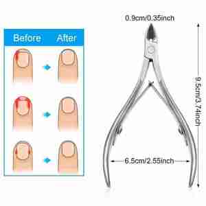 ที่ตัดหนังกำพร้าเล็บสแตนเลสคุณภาพพรีเมียมรุ่นใหม่ สีเงิน สำหรับดูแลเล็บและเครื่องมือเสริมความงาม - Product Image 2