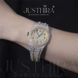 Hot Sale Wholesale Moissanite Diamond <b>Watch</b> Hip Hop Style Waterproof Quartz <b>Watch</b> <b>for</b> Luxury Design Available At Best Price - Product Image 4