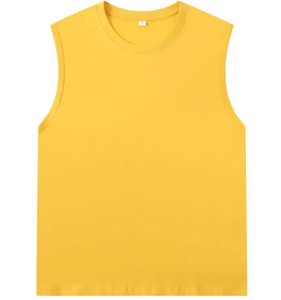 Débardeur d'été décontracté pour homme 100% coton, séchage rapide, respirant, coupe ample, idéal pour l'entraînement - Product Image 6