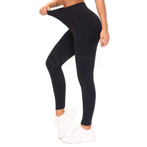 Spandex/<b>Nylon</b> Made Casual Women Yoga <b>Leggings</b> High Quality Plus Size Quick Dry & Breathable Professional Manufacture - Product Image 4