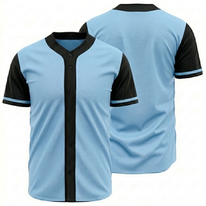 T-shirts de baseball sublimés à dégradé de couleurs, broderie personnalisée, uniforme sportif, maillot de baseball personnalisé pour hommes et garçons - Product Image 3