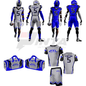 Venta Directa de Fábrica, Uniforme de Fútbol Americano Transpirable de Manga Corta, Colores y Tallas Personalizables, Alta Calidad, Hecho en Pakistán - Product Image 3