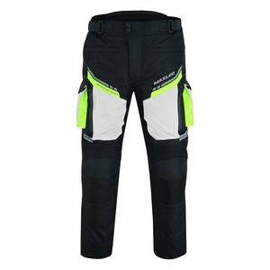 Pantalon de moto protecteur en tissu, résistant aux abrasions et équipé d'une protection CE niveau 1. - Product Image 1