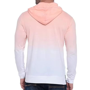 Sweat-shirts à capuche zippés pour hommes, couleur unie, dégradé de couleurs, manches classiques, polaire 420 grammes, logo frontal, OEM, marque privée, vêtements en gros - Product Image 3