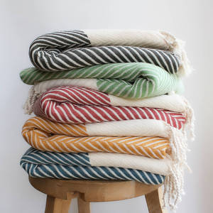 100% Cotton Waffle Weave Decorative Woven Throws & Blankets for Sofa Bed Home Decor - Product Image 4