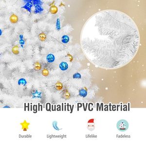 6/7.5/9 Hinged Artificial <b>Christmas</b> <b>Tree</b> with Metal Stand Elegant Holiday Decoration Product Category - Product Image 5