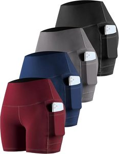 Custom Women's High Waist Biker <b>Shorts</b> <b>Phone</b> <b>Pockets</b> | Breathable Yoga Gym Compression <b>Shorts</b> | Eco-Friendly OEM Activewear - Product Image 3