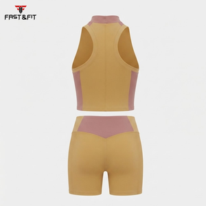 Soutien-gorge de yoga personnalisé de haute qualité 100% coton, ensemble soutien-gorge et short pour femmes grandes tailles, fabriqué au Pakistan - Product Image 2