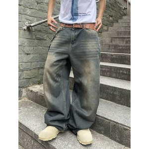 New Fashion Custom Design Slim Straight <b>Jeans</b> for Men Breathable Acid Wash Denim Pants High Quality 100% Cotton Low Price - Product Image 3