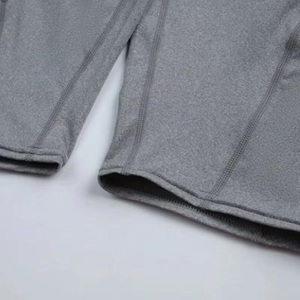 Men's <b>Mid</b> Waist Casual Shorts with Pockets Front Logo Breathable Quick Dry Spandex Polyester Knitted Solid Gray Elastic Waist - Product Image 3