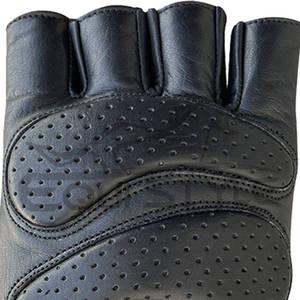 Guantes de Conducción Personalizados de Medio Dedo, Guantes de Motocicleta de Cuero con Doble Acolchado, Proveedor OEM, Guantes de Protección para Motociclistas al por Mayor - Product Image 6