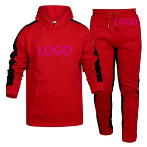 Men's 100% Cotton Fleece Oversized Hoodie and Sweatpants Custom <b>Tracksuit</b> Sets High Quality - Product Image 4