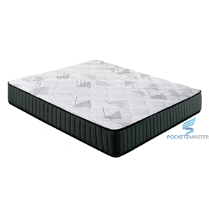 Matelas à ressorts compressés de qualité supérieure Pocketz Master Malaysia Factory, fermeté moyenne, tissu tricoté respirant, enroulé dans une boîte, personnalisable - Product Image 2