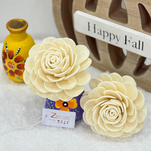 Flores Artificiales de Madera Sola Hechas a Mano, Ecológicas, para Manualidades, Decoración Navideña, Varios Tamaños, Nueva Llegada, Gran Venta - Product Image 1