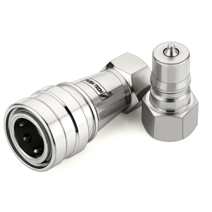 Raccord rapide hydraulique à clapet en acier carbone haute résistance SS QRC femelle ISO 7241 B pour machine haute pression - Product Image 3