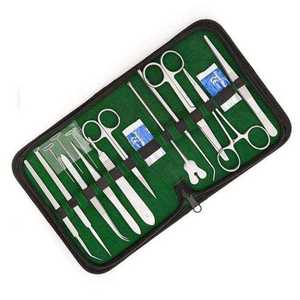 Kit de Sutura Profesional de 13 Piezas, Tijeras de Acero Inoxidable, Pinzas, Desincrustador, Pinzas de Forcipe y Otras Herramientas Quirúrgicas, Material de Entrenamiento - Product Image 6