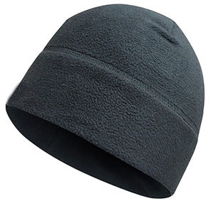 Vente en gros de bonnets en micro polaire personnalisés avec logo, bonnets en polaire pour l'hiver, pour hommes - Product Image 3