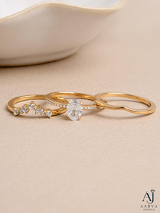 Bague de fiançailles de luxe en argent 925 plaqué or avec moissanite ovale centrale et halo, bijou de mariage pour cadeau de mariée - Product Image 6