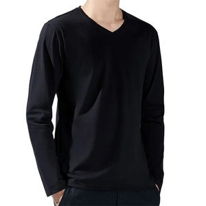 Spring Autumn 100% Cotton O-Neck <b>Short</b> <b>Sleeve</b> <b>Men's</b> Formal T-<b>Shirt</b> with Pattern Loose Fit Anti-Pilling - Product Image 3