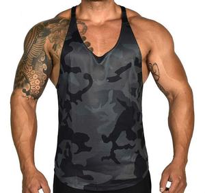 Pakistan Men's Sleeveless Quick Dry Gym Workout Tank <b>Top</b> Made of Cotton Bamboo Fiber <b>Mesh</b> Fitness Wear Hot Sale Clothing - Product Image 1