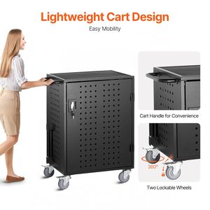 Carrello di Ricarica Mobile RFID per 36 Dispositivi fino a 15,6 Pollici di Schermo, Potenza di Uscita 22KW, Uso in Ufficio e Aula, Standard Interfaccia GB - Product Image 5
