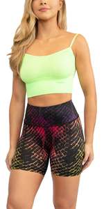He She Wears Pantalon pour femme à taille basse élastique, imprimé floral, respirant, en tricot de spandex et polyester, coupe droite, avec cordon de serrage, séchage rapide - Product Image 4